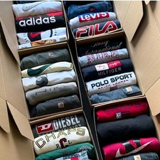 Box Abbigliamento 10kg usato Firmato Brand Vintage Kilo Affare Stock Lotto GRADO