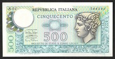 500 LIRE MERCURIO  PRIMA SERIE