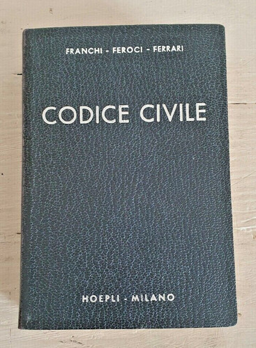 Hoepli milano codice civile - milano,