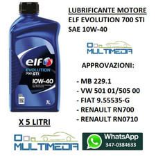 5 LITRI OLIO MOTORE ELF