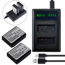 2 batterie + caricatore LCD