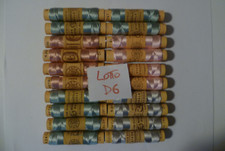 20 SPOLETTE SPOLE COLORI PASTELLO , IN SETA N° 24 TRE STELLE LOTTO D6 LEGGI