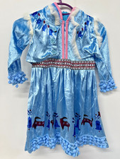 Lotto Lavoro Fascio 6 x Bambina Frozen Anna Vestito Fantasia Festa Cosplay Compleanno Costume