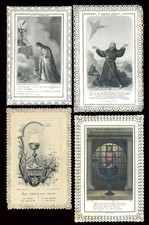 santini merlettati-holy cards lace-canivets-spitzebildichen LOTTO N.794