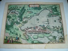 Plön, anno 1598, incisione su