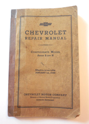 Vtg 1932 chevrolet repair - chevrolet,