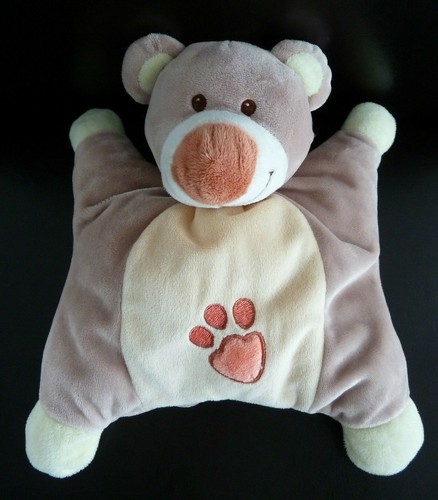 Doudou coussin nattou ours - coussin,