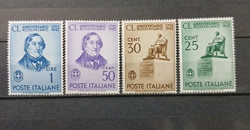 1942 regno francobolli rossini - 1942,