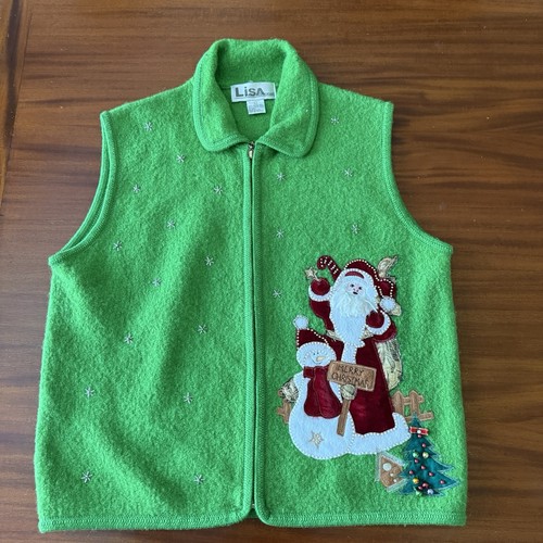 Gilet natalizio vintage lisa - vintage,
