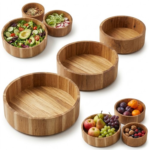 Set ciotole legno - set, 3