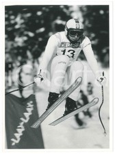 1984 SCI - LAAX (CH) Michael MAIR durante la discesa libera - Foto 18x24 cm