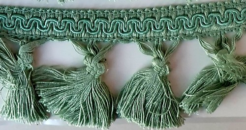 Passamaneria frangia verde - passamaneria,