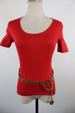 MOSCHINO CHEAP AND CHIC  MAGLIA TOP DONNA TG. 42 T-SHIRT ITALY VINTAGE CINTURA