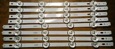 8 STRISCE BARRE LED A-B PER TV LG  42LF652V O SIMILARI