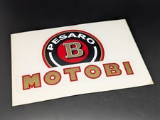 MOTOBI PESARO 115MM LOGO ADESIVO SIGLA EMBLEMA FREGIO STEMMA SCRITTA BADGE TARGA