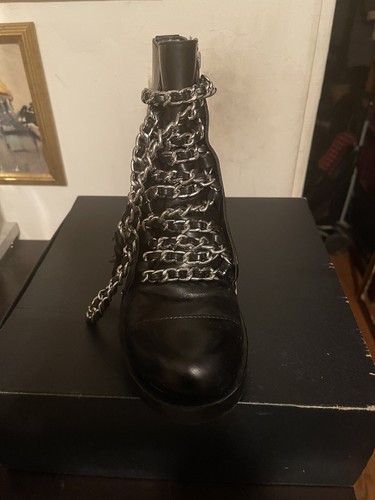 Zara leather boots - leather, 37