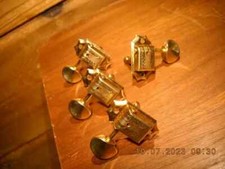 KLUSON TUNERS (4) ONLY FOUR 1964 VINTAGE WITH BUSHINGS AND SCREWS GOLD