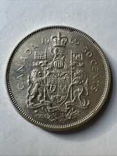 1965 Canadian 50 Cent Half