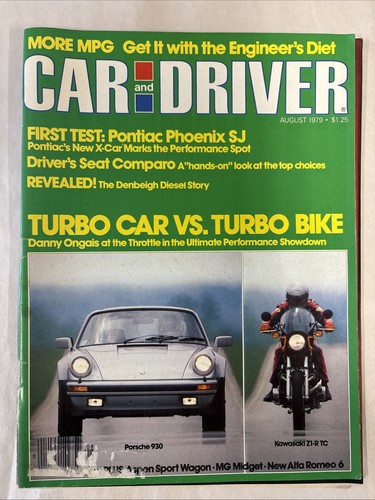 Car and driver magazine - car,