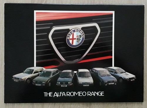 Brochure gamma alfa romeo - romeo, 1982