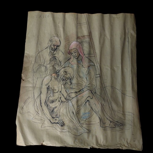 Grande disegno preparatorio - disegno,