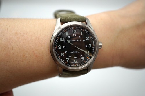 Hamilton khaki field titanium - field,