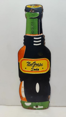 Vintage nugrape soda bottle - nugrape,