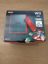 Console Nintendo Wii Mini Rossa completa con scatola, 2 controller + giochi