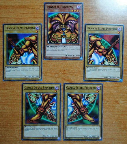 Set completo exodia - yu-gi-oh!,