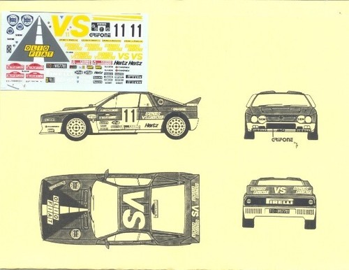 Decal lancia rally 037 - rally,