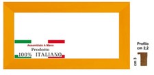 Cornice legno gialla a - in,