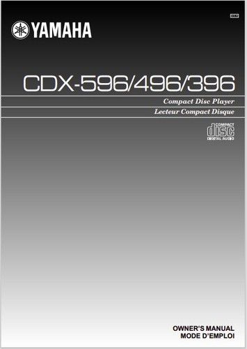Yamaha cdx 596 - cdx-596, cdx-496