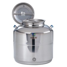 FUSTO BIDONE SANSONE X OLIO MOD. EUROPA SALDATO ACCIAIO 30LT CON PREDISPOSIZIONE