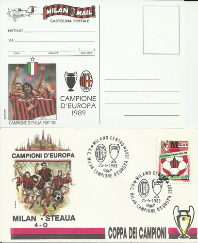 Cartolina postale milan - cartolina, postale-milan