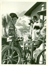 1939 CORTINA D'AMPEZZO (BL) Carri allegorici a Corsa Sestieri per carnevale FOTO