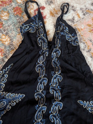 Abito estivo nero blu batik
