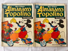 2 copie dell' ALMANACCO TOPOLINO 41 DICEMBRE 1956 ALBI D'ORO MONDADORI