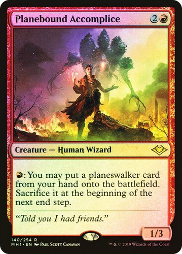 Foil planebound accomplice - foil, ~