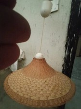 Lampadadina E 27 E27 lampadario soffitto paglia intrecciata bambù vimini vintage