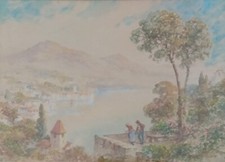 Antico acquerello originale