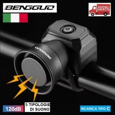 Campanello Clacson Corno Elettrico Ricaricabile Bicicletta Bici MTB Monopattino