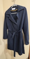Gerry Weber Edition de Luxe Navy Trench Cappotto Cintura Doppiopetto Medium