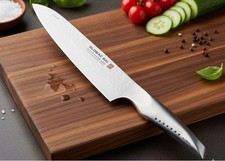 GLOBAL SAI-02 Coltello Trinciante Martellato Originale - Professionale Chef