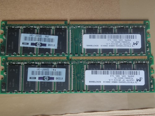 Kit ram 512mb ddr - hp, (2x256mb)