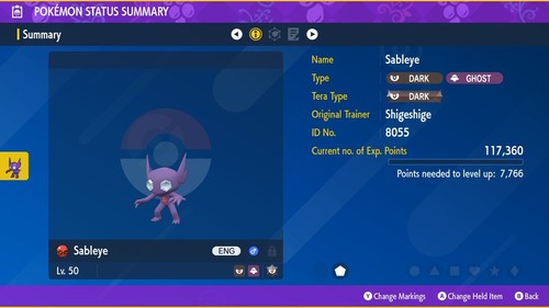 Evento sableye morimoto - sableye, di