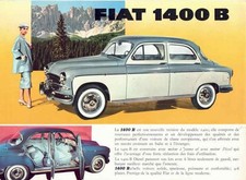 Catalogue Brochure Fiat 1400 B