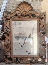ANTICA SPECCHIERA SPECCHIO  CORNICE IN LEGNO INTAGLIATO EPOCA Stile Barocco