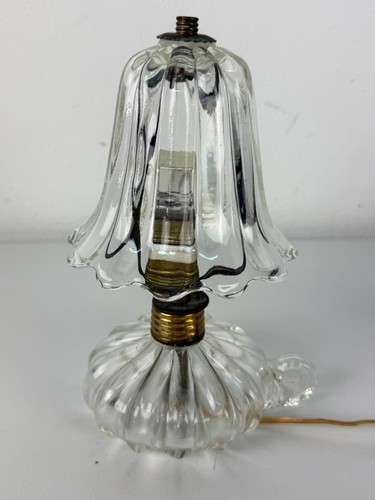Lampada comodino vetro - in,