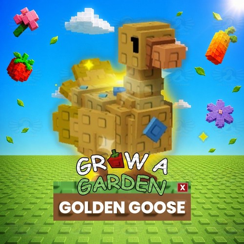 Golden goose grow a garden - golden,