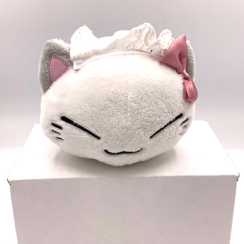 Peluche nemuneko bianco gatto - peluche,